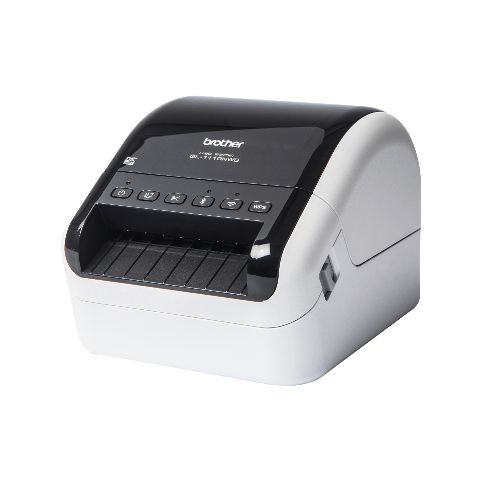 Безжичен етикетен принтер QL-1110NWBc за баркод етикети и етикети за доставка.  2
